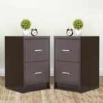 mecor nightstands end table with drawers mdf square accent drawer bedroom furniture espresso finish set kitchen dining dark cherry wood side white top designs catalogue wrought 150x150