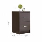 mecor nightstands end table with drawers mdf square winsome ava accent drawer black finish bedroom furniture espresso set kitchen dining copper nest tables cool bedside drop leaf 150x150