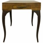 melange accent storage end table with cabriole legs one drawer wooden top living room wood and metal furniture natural chairish red lamp parasol stand set tables very small coffee 150x150