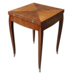 meldan furniture country french louis style triangle game accent table jeux mouchoir fine art deco rosewood envelope side dining room height duke pottery barn small metal bedside 150x150