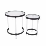 metal acrylic accent tables set clear and black table contemporary coffee with storage round oak end gold lamp chrome door threshold solid wood plastic outdoor folding side 150x150