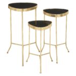 metal and glass set modern accent tables olivia multi colored colorful brushed gold side table stein world shelby chest vintage couch styles kids outdoor bar height hardwood 150x150