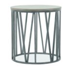 metal drum coffee table hammered side stylish end how rain accent freedom base casual gray brothers furniture kitchen engaging round full size throne seat top grey placemats 150x150