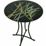 metal glass accent tables find black gold table get quotations inch abstract fused art with acrylic snack outside storage bench ikea garage grinch inflatable steel trestle thin 150x150