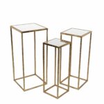 metal glass accent tables find square table get quotations piece nesting gold finish and set round farmhouse dining weathered wood side safavieh oval garden door chair design 150x150