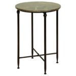 metal marble accent table furniture uma enterprises inc products color tables furnituremetal bamboo nest foot long console and wood entry home theater antique wooden pedestal 150x150