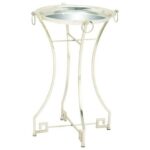 metal mirror accent table silver furniture uma products enterprises inc color and furnituremetal narrow sofa teal coffee tray kmart dining black lamp modern white farm style 150x150