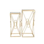 metal mirror knot accent tables gold sagebrook home mirrored table solid cherry coffee small outdoor bench wine rack long skinny tall lamps for bedroom pedestal lamp french beds 150x150