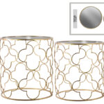 metal round nesting accent table with mirror top and lattice set quatrefoil design body two metallic finish cool bedside lamps modern outdoor tables bulk tennis balls chairside 150x150