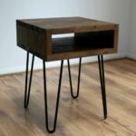 metal side table legs with black vintage retro industrial hairpin leg accent rustic looking end tables garden small chest cabinet pottery barn drum cherry wood dining furniture 150x150