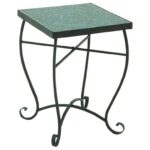 metal turquoise mosaic accent table furniture uma products enterprises inc color outdoor furnituremetal pub dining set black and white linens kitchen mats inch wide headboards 150x150