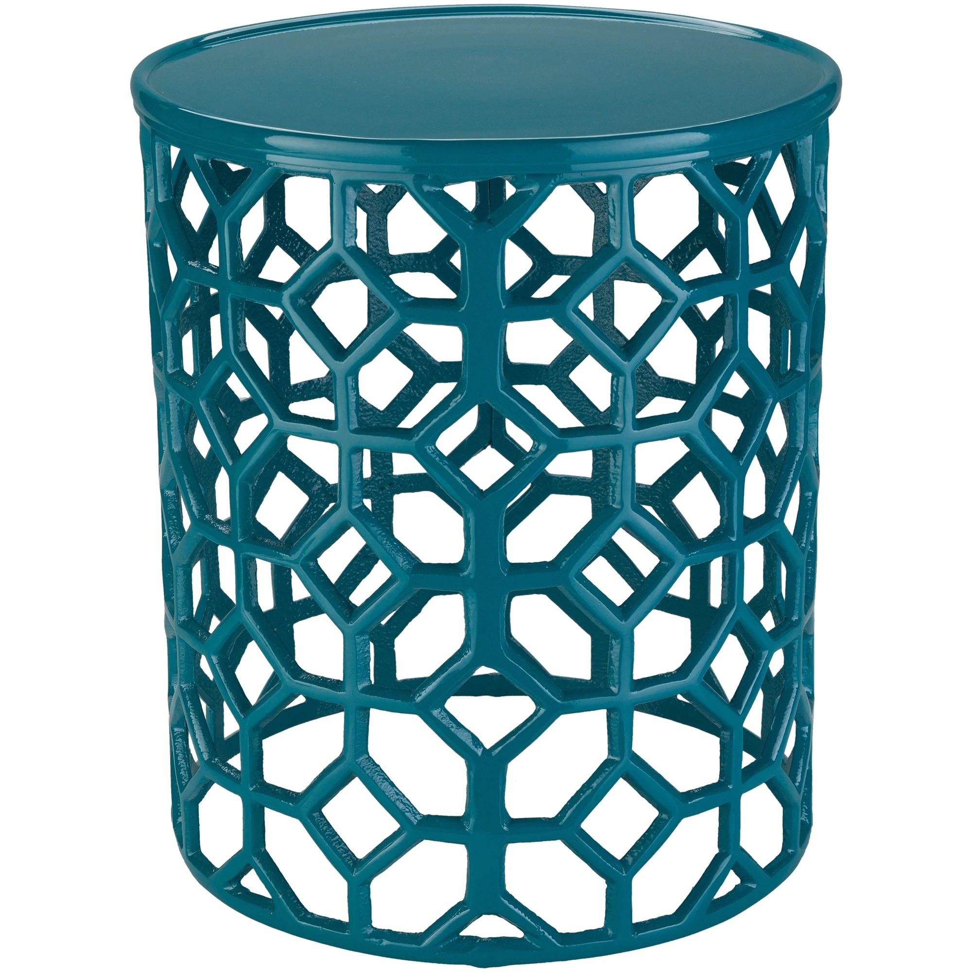 meuric teal transitional inch metal accent table freya round free shipping today centrepiece lamp base build small oak mission end glass telephone runner wrought iron lamps