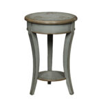 michael anthony furniture floral top greygreen round gray accent table target fretwork threshold windham cabinet recycled wood white linen placemats matching lamps glass pedestal 150x150