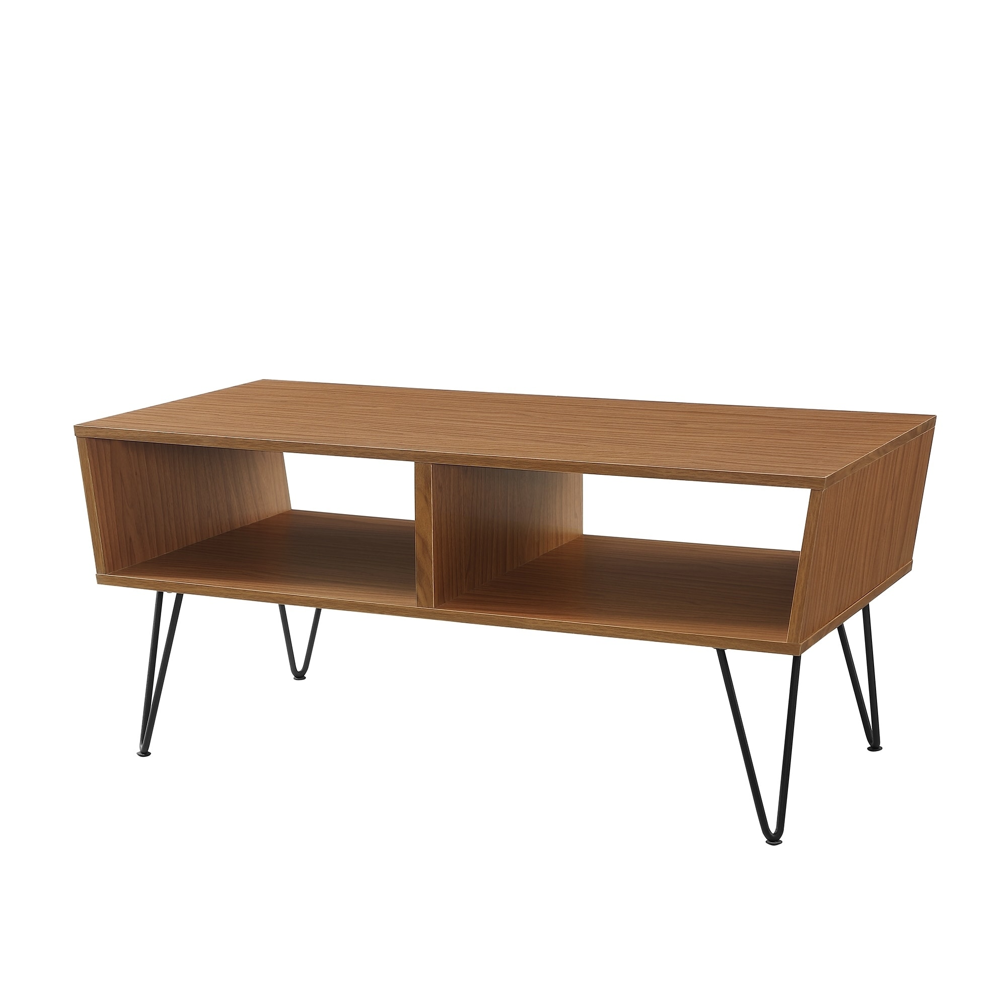 mid century angled coffee table with hairpin legs modern round accent screw free shipping today pottery barn black dining room couches under metal and wood sea themed lamp shades