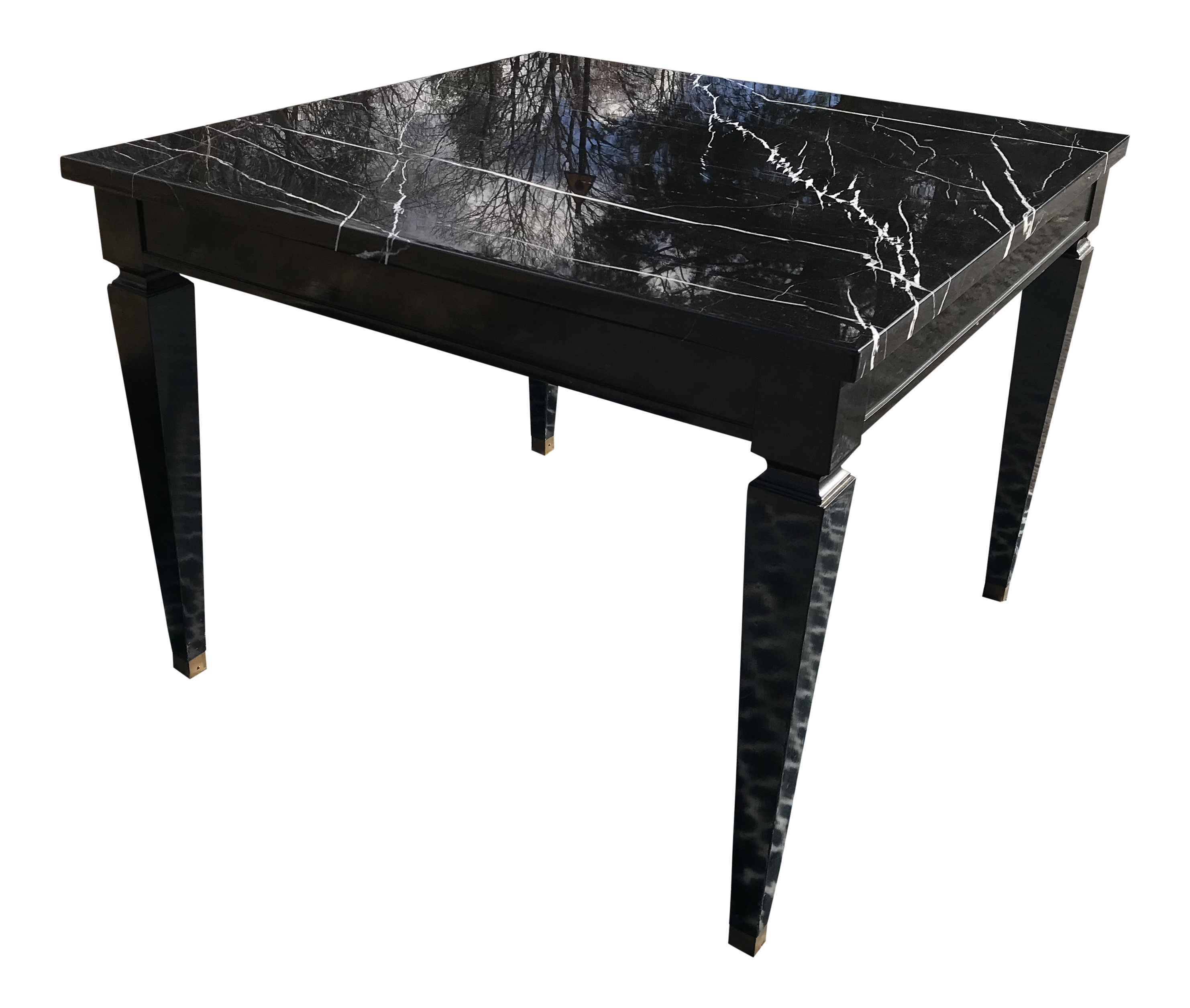 mid century modern black marble accent table chairish narrow depth console glass entrance furniture mississauga treasure chest sofa lamp tables pier one mirrored outdoor sideboard