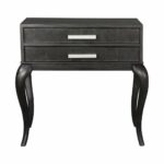 mid century modern black silver console accent table drawer curved retro twins furniture white marble top bedside convertible coffee nautical ceiling fans with lights metal 150x150