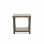 mid century modern rectangular end table dark brown mathis ash room essentials trestle accent the warm finish top and black base ooze with traditional elegance giving complete 150x150