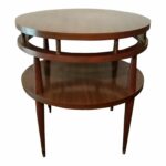mid century modern round accent table chairish cabinet bookshelf pier one seat cushions side tables for living room with storage crosley furniture outdoor coffee ideas pub style 150x150