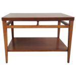 mid century modern walnut and rosewood end table quottuxedo antique accent olcott tray top grey coffee ikea floating shelves mirrored sofa silver patio furniture toronto side 150x150