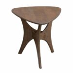 mid century side table sofa accent furniture small wood living room bedroom design geometric contemporary chic modern color pecan ebook lawn vintage chairs west elm dining round 150x150