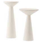 mika industrial bazaar white concrete pedestal accent tables set product ceramic table kathy kuo home metal cabinet legs teal bedroom accessories nautical porch lights chairs and 150x150