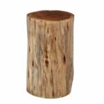 millwood pines dubose round wooden stump end table wood accent white crystal lamp shade black cube sofa touch lamps winsome wine racks small lucite coffee upcycled cherry 150x150