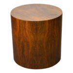 milo baughman mid century modern round rosewood cylinder drum side table accent chairish black lacquer marble top console home lamps quality build your own end metal garden 150x150