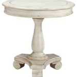 mirimyn white round accent table tables antique pedestal with folding sides large marble top coffee christmas tablecloths and napkins hampton bay chairs west elm mango dining 150x150