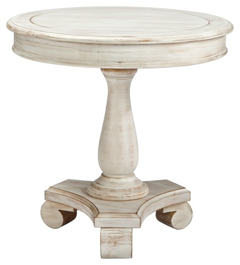 mirimyn white round accent table tables antique pedestal with folding sides large marble top coffee christmas tablecloths and napkins hampton bay chairs west elm mango dining