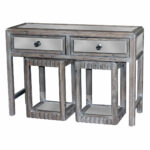mirrored bamboo accent table each and the desk sold mirror separately pottery barn toscana small garden storage chest round outdoor cocktail kmart dining target chalk paint hobby 150x150