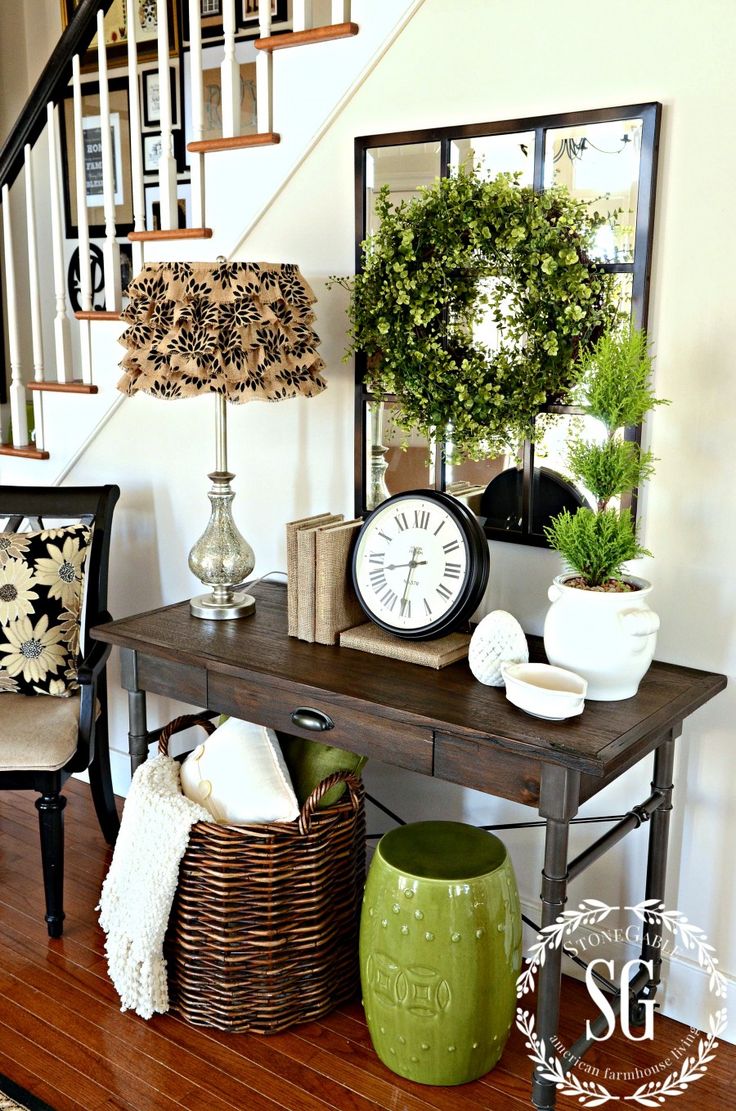mirrors interesting entry room decor ideas with entryway mirror mirrored furniture coat rack and shelf foyer accent table floral arrangements console set for round fruit cocktail