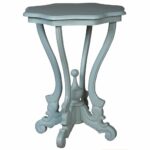 misty blue french accent table coastal cottage belle escape metal pebble side mini lamp with drink cooler screw feet round nightstand modern chandeliers kitchen dining room tables 150x150