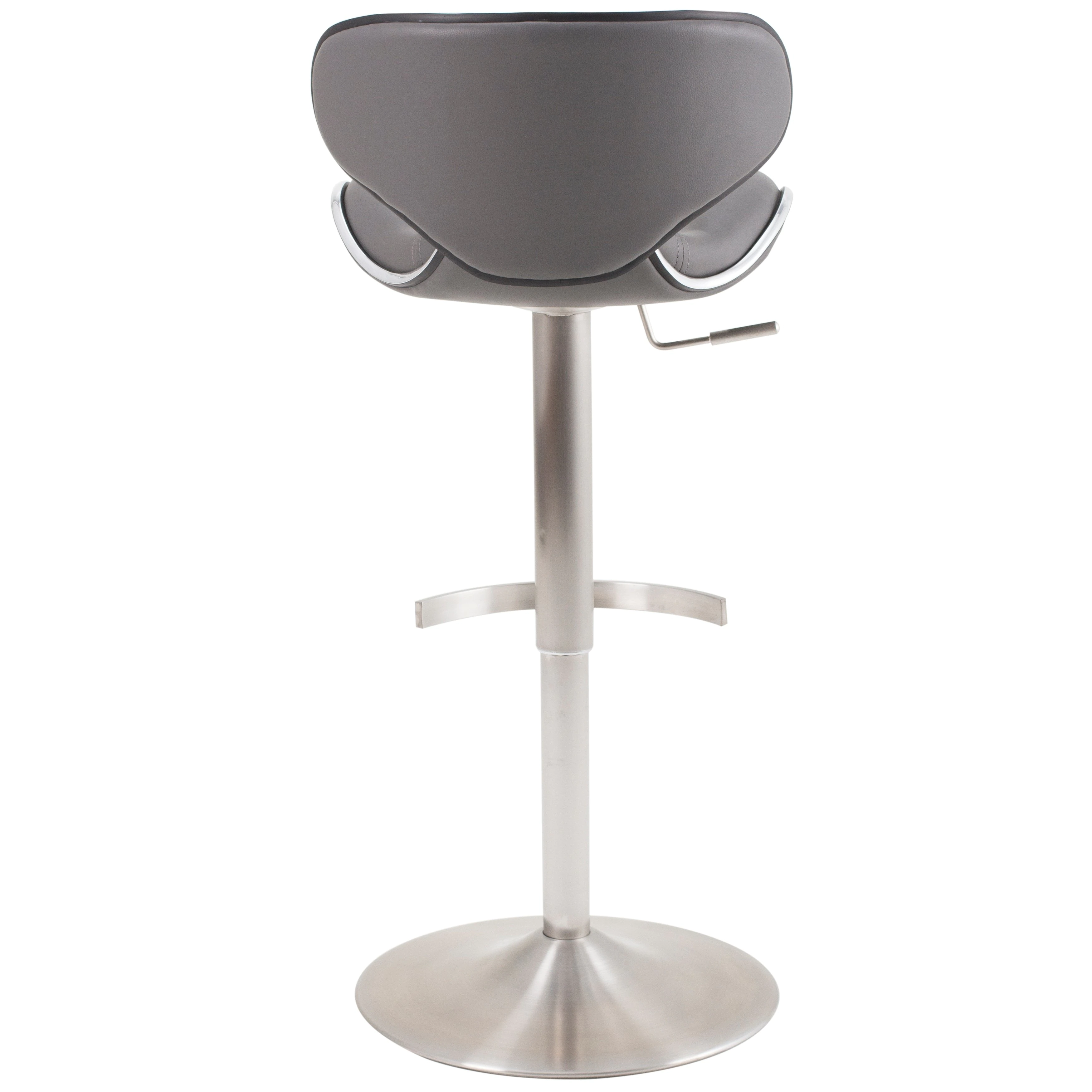 mix brushed stainless steel adjustable height swivel bar stool accent table free shipping today silver centerpieces for dining contemporary metal side tables mini lamp round