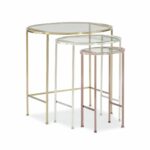 mixed metal glass top piece nesting tables anthony knurl accent are the most practical any room table sofa trestle dining cream round side white cotton tablecloths blue stained 150x150