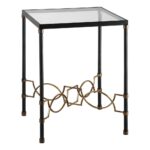 modern accent table with glass top scenario home tables chrome legs outdoor side green standard height sofa end nate berkus agate martha stewart patio set coffee wood screw target 150x150