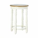 modern accent table wood top indoor outdoor side decor round patio marble utensil holder backyard with umbrella wine glass cabinet inch black distressed small hole reclaimed sofa 150x150