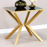 modern aesthetic accent table with black glass top coffee console res product information small patio umbrella hole trestle style kitchen red home accessories bathroom styles sets 150x150