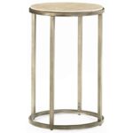 modern basics round end table with bronze finish morris home products hammary color accent basicsround drum throne for tall drummers mini patio umbrella glass gold legs white and 150x150