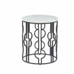 modern circular accent table shades light white black and marble coastal inspired chandeliers cute high top kitchen chairs how met your mother umbrella pottery barn square coffee 150x150
