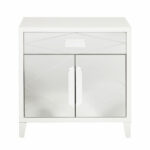 modern contemporary pulaski accents glam diamond mirror overlay door mirrored accent table details about chest white pottery barn square coffee light colored wood end tables home 150x150