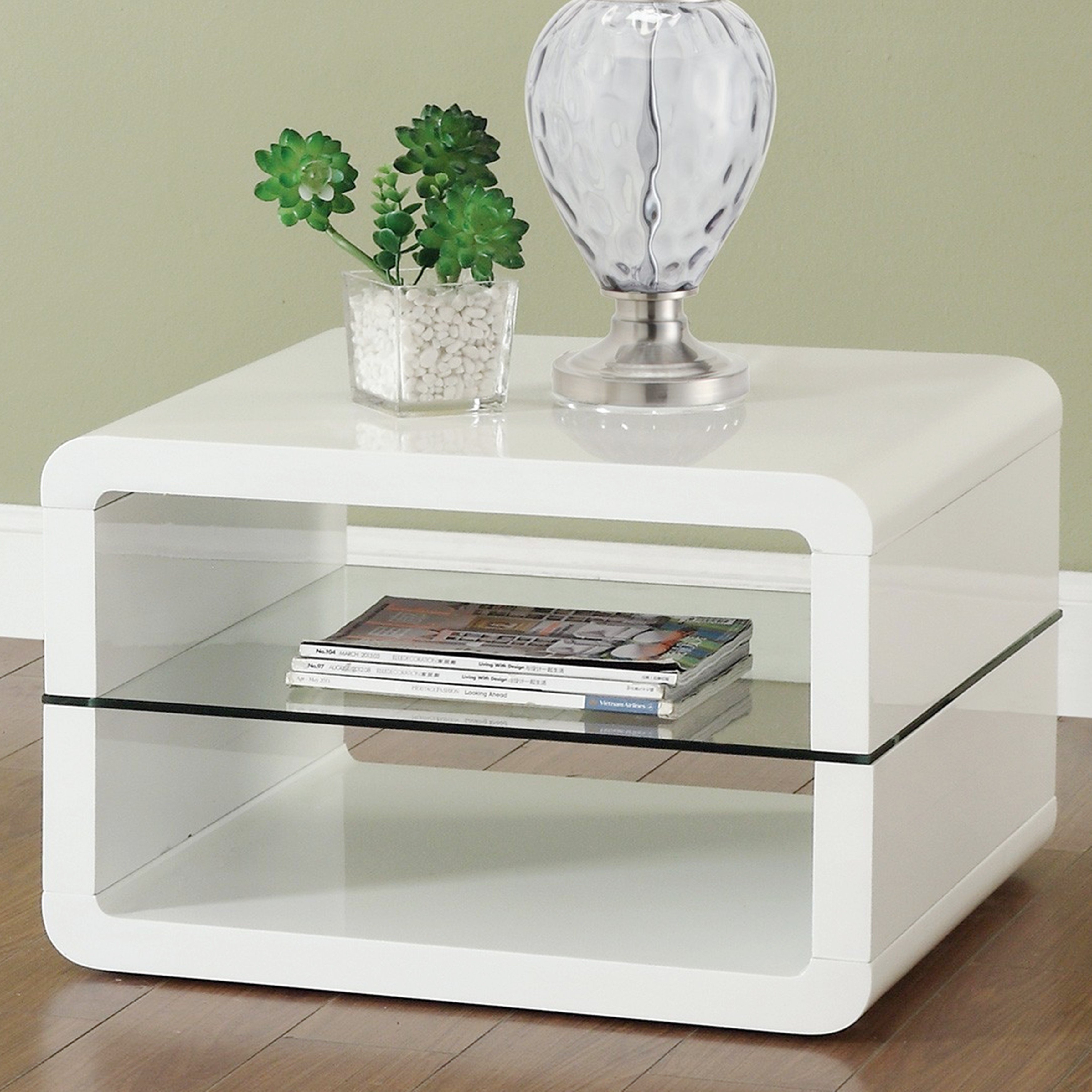 modern cube design accent table with glass shelf free metal sylvia shipping today cement side round covers for bedside tables furniture wheels natural living pulaski convertible