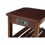modern designs havana espresso wooden accent side table with charging station wood free shipping today matching bedside tables and chest drawers throne seat long farm extra small 150x150
