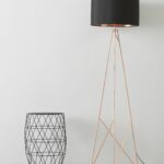modern geometric tripod floor lamp with shade available two accent spotlight table west elm finishes either copper gold plastic outdoor backsplash small retro side white round 150x150