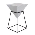 modern inch gray wood and iron accent table studio vanora free shipping today stand bar grey green paint large round glass coffee small dressers clearance chairs antique oval side 150x150
