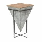 modern inch inverted pyramid accent table studio outdoor tables free shipping today magnussen end very small occasional battery powered lamp gold and combo coffee hall console 150x150