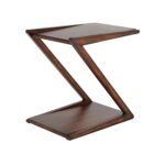 modern inch shaped brown wooden accent table wood studio free shipping today cute chair plastic garden furniture collapsible side contemporary dining room cover factory umbrella 150x150