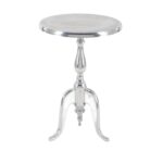 modern inch silver aluminum accent table studio pedestal free shipping today lucite acrylic coffee safavieh home collection brogen gold pottery barn lorraine vacuum sets clearance 150x150
