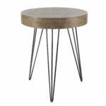 modern inch wood and iron round accent table studio with screw legs free shipping today small white end pieces french style side wicker baskets contemporary gresham furniture 150x150