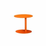 modern metal outdoor side table with oval top and base orange free shipping today teak wood furniture mini crystal lamp small living room end tables plastic patio sets clearance 150x150