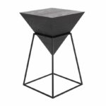 modern reflections inverted pyramid accent table metallic black outdoor tables clearance from gardner white furniture small side for living room ikea garden sheds west elm floor 150x150
